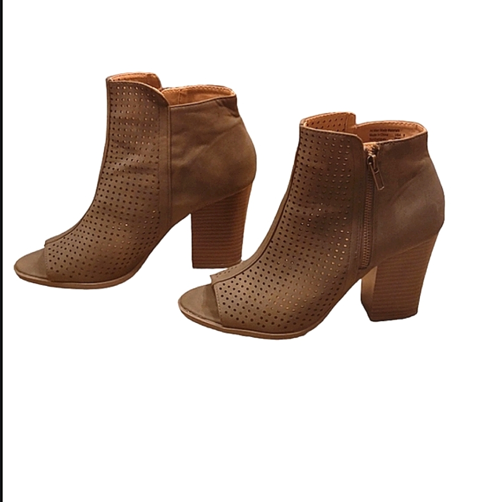 Olive Green Booties - Picture 2 of 8